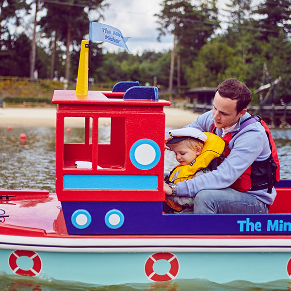 Parent and child on Mini Captain's adventure