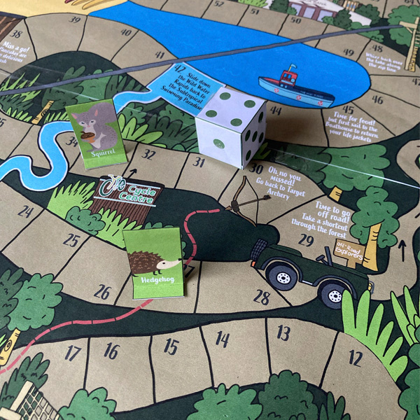 A close up of a board game 