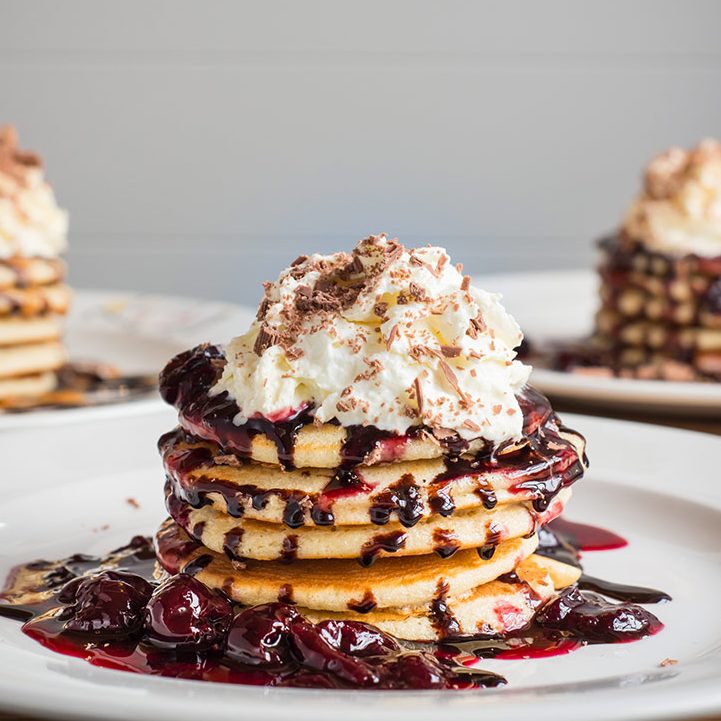 Black Forest Stack pancakes