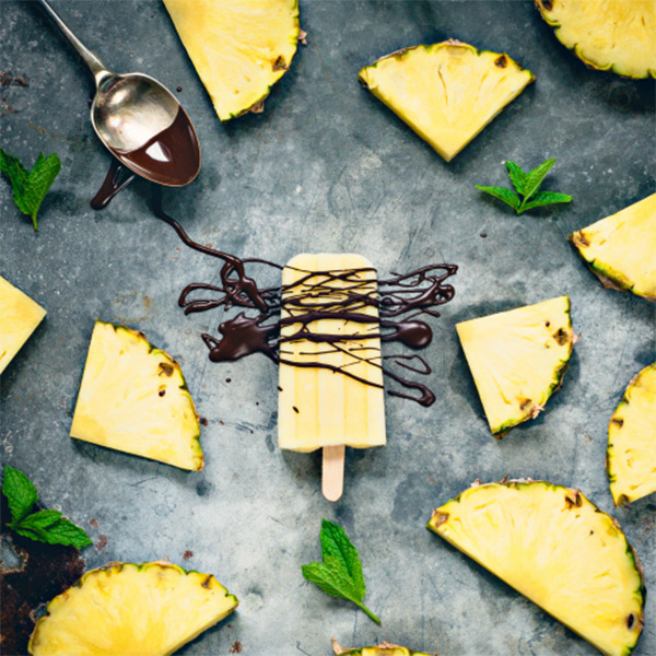 Pineapple ice lolly