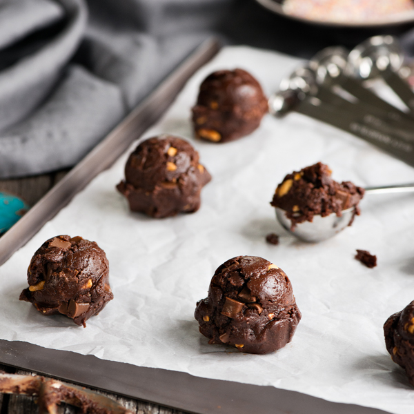 Chocolate cookie dough balls